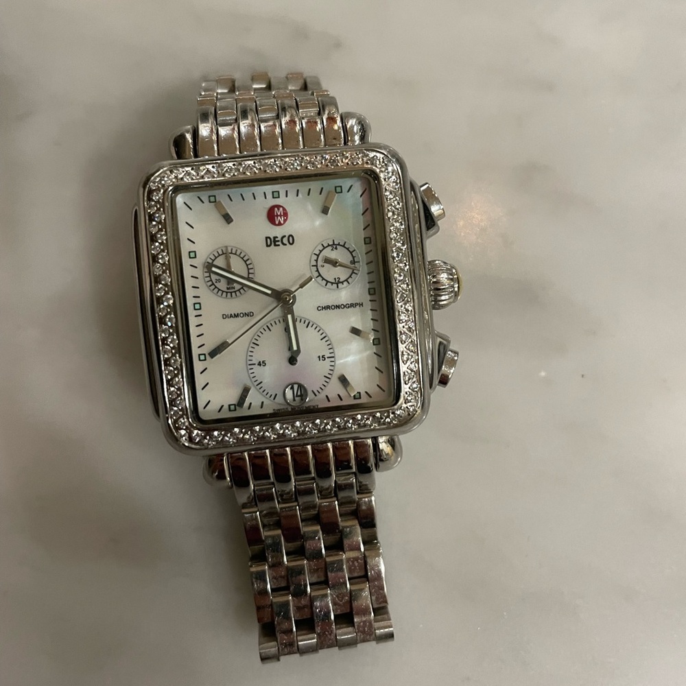 🌿authentic michele deco diamond watch gorgeous 🎁 - Picture 4 of 7